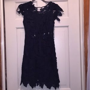 NWT Navy Cutout Cocktail Dress